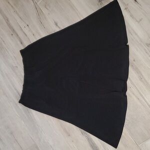 Vintage Chicos Design Black A-Line Skirt Sz 0 Stretch Waist Knee Length 90s Work